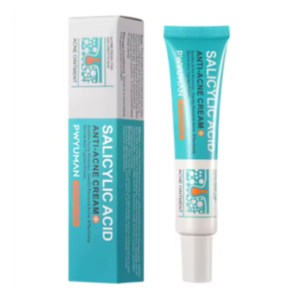 Crema para eliminar el acné con ácido salicílico