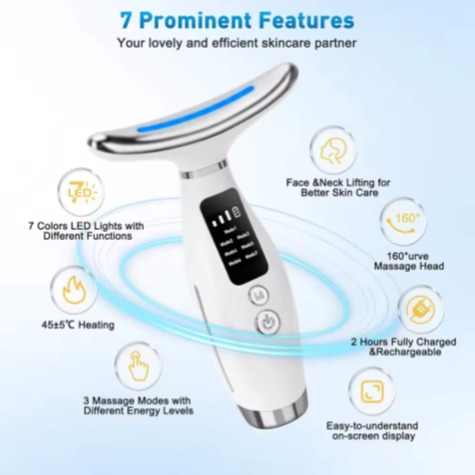 Masajeador Lifting facial (EMS + calor)