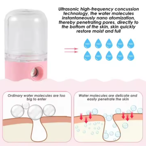 Mini humidificador facial portátil