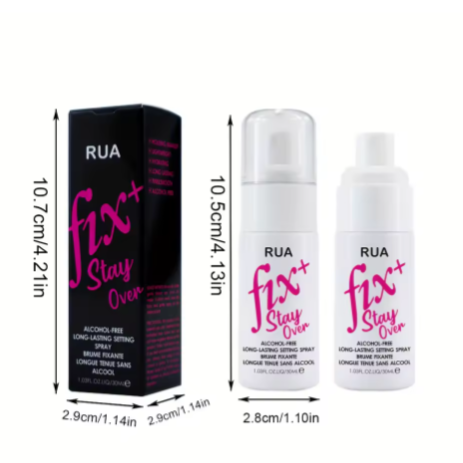 Spray fijador de maquillaje (resistente al agua y sudor)