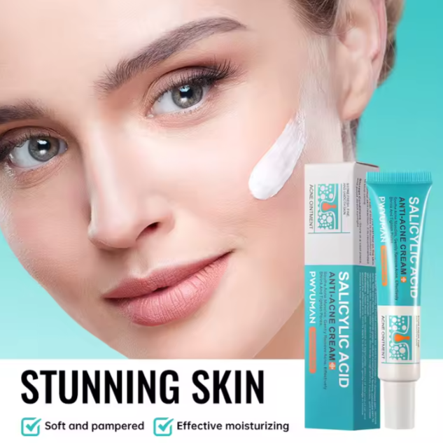 Crema para eliminar el acné con ácido salicílico