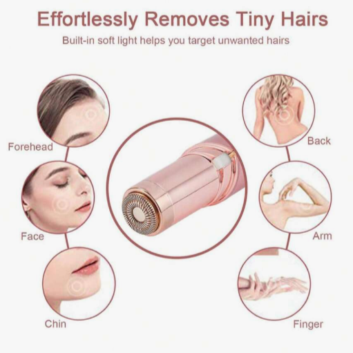 Depiladora eléctrica portátil en forma de lápiz labial